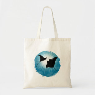 Manta Ray Underwater Aquatic Life Tote Bag