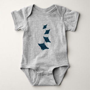 Manta Rays Baby Bodysuit
