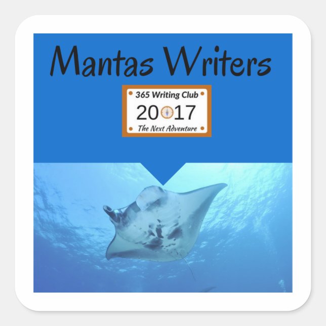 Manta Stickers! Square Sticker (Front)