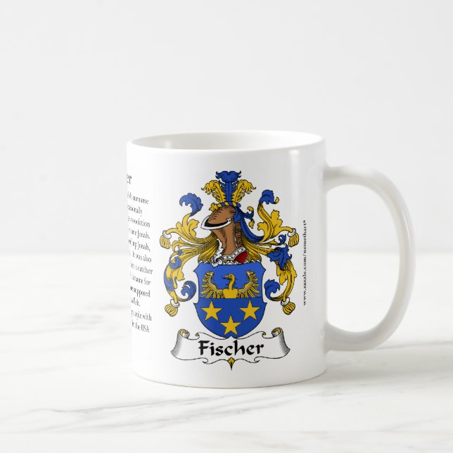 Manteau (allemand) de famille de Fischer de tasse (Droite)