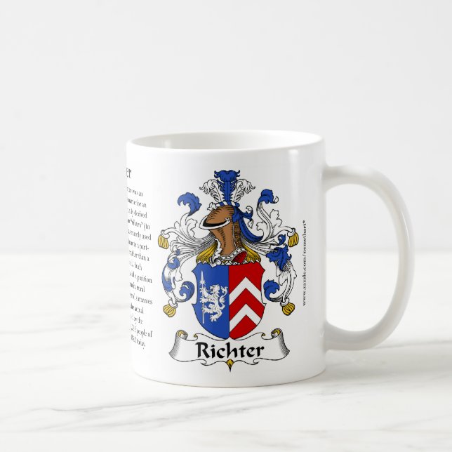 Manteau allemand de famille de Richter de tasse de (Droite)