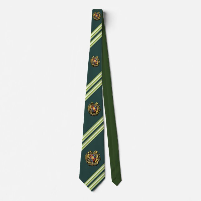Manteau arménien de cravate verte de bras (Devant)