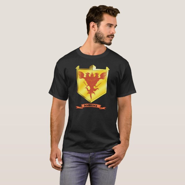 Manteau de Doomcock de T-shirt de bras (Devant entier)
