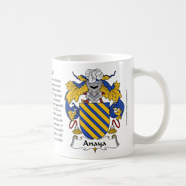Manteau de famille d'Anaya de tasse de bras (Droite)