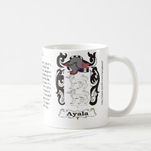 Manteau de famille d'Ayala de tasse de bras
