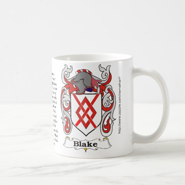 Manteau de famille de Blake de tasse de bras (Droite)