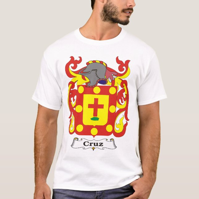 Manteau de famille de Cruz de T-shirt de bras (Devant)