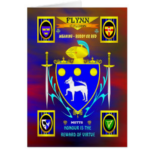 MANTEAU DE FAMILLE DE FLYNN DU CREST ET DE