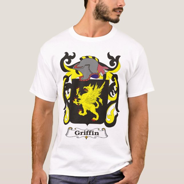 Manteau de famille de griffon de T-shirt de bras (Devant)