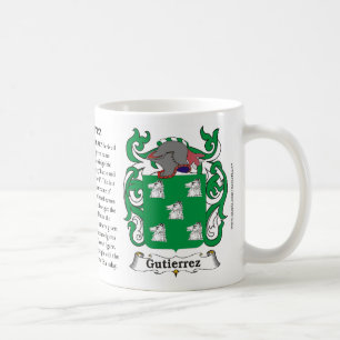 Manteau de famille de Gutiérrez de tasse de bras