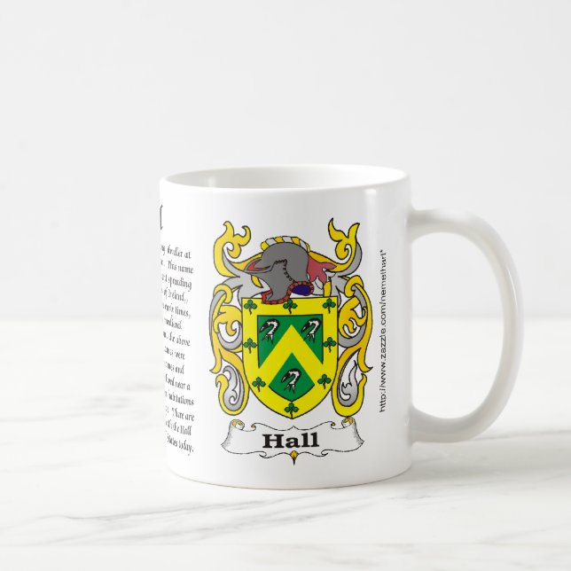 Manteau de famille de Hall des bras une tasse (Droite)