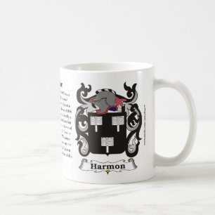 Manteau de famille de Harmon de tasse de bras