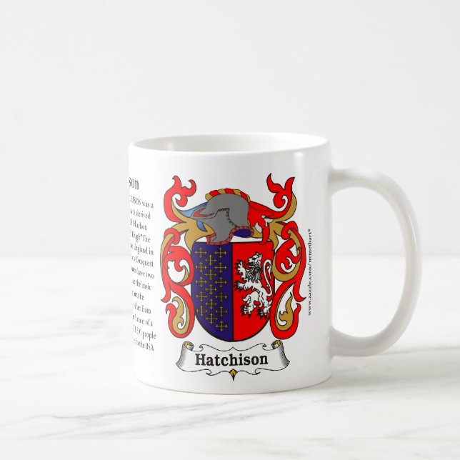 Manteau de famille de Hutchinson de tasse de bras (Droite)