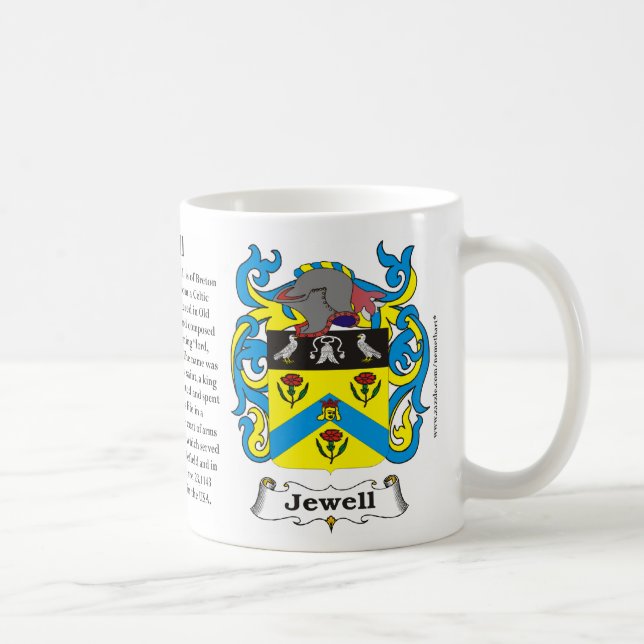 Manteau de famille de Jewell de tasse de bras (Droite)