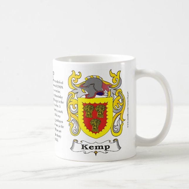 Manteau de famille de Kemp de tasse de bras (Droite)
