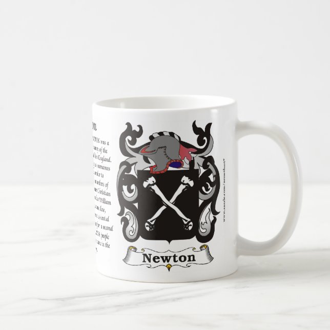 Manteau de famille de Newton de tasse de bras (Droite)