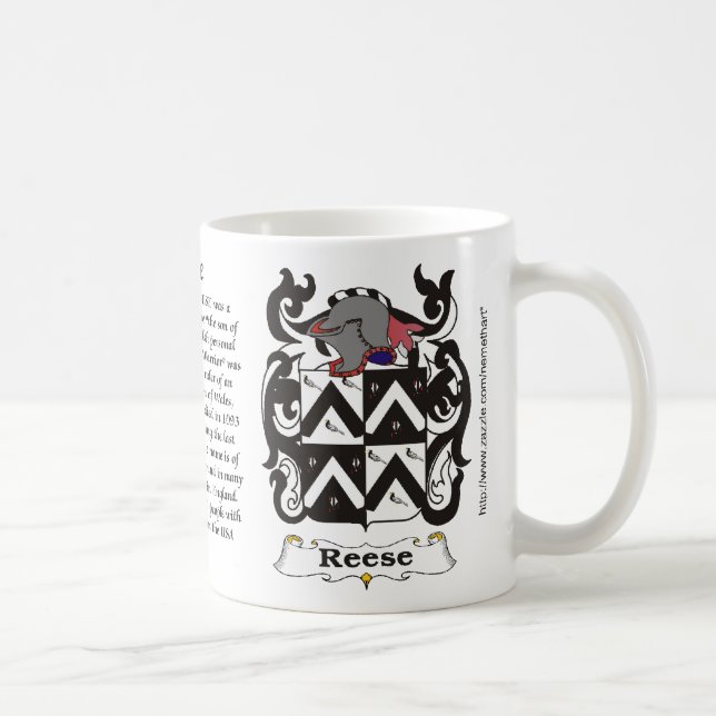 Manteau de famille de Reese de tasse de bras (Droite)