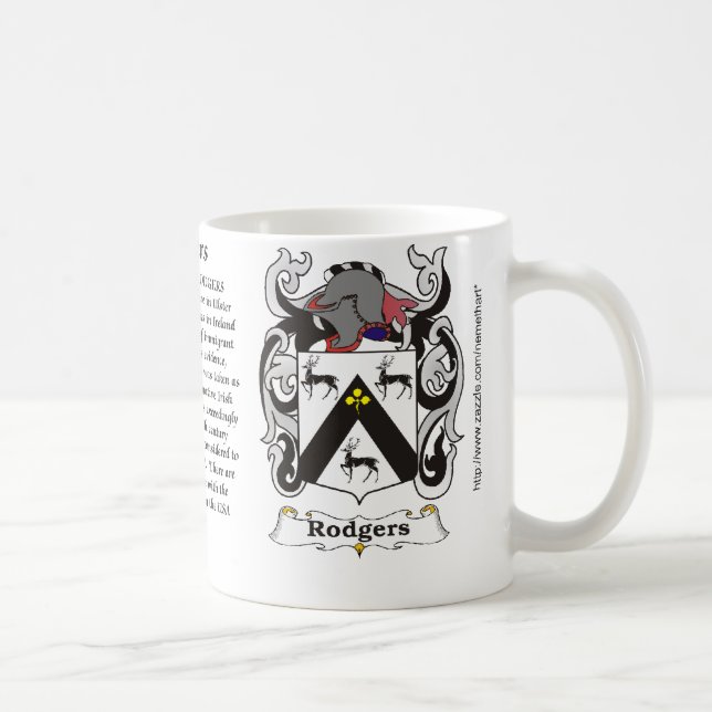 Manteau de famille de Rodgers de tasse de bras (Droite)