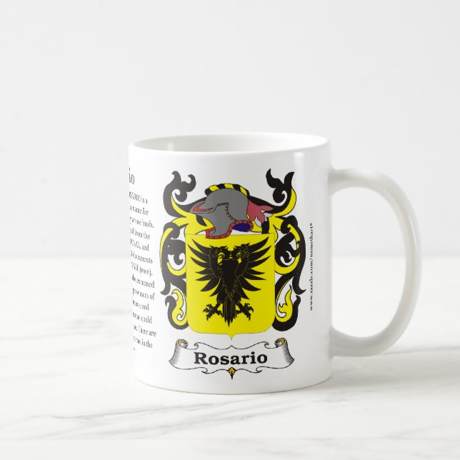 Manteau de famille de Rosario de tasse de bras (Droite)