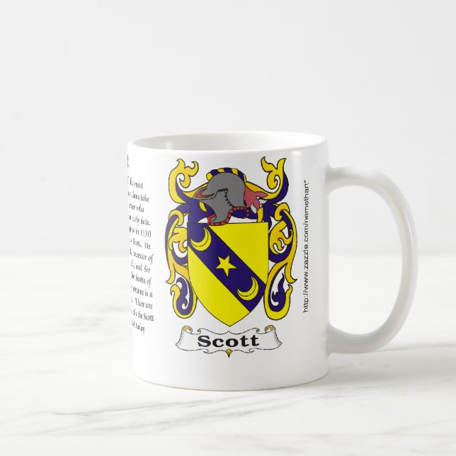 Manteau de famille de Scott des bras une tasse (Droite)