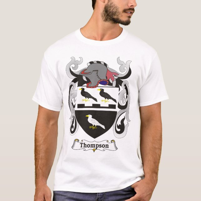 Manteau de famille de Thompson de T-shirt de bras (Devant)