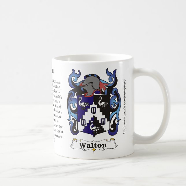 Manteau de famille de Walton de tasse de bras (Droite)