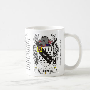 Manteau de famille de Wilkerson de tasse de bras