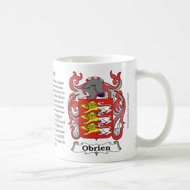 Manteau de famille d'Obrien de tasse de bras (Droite)