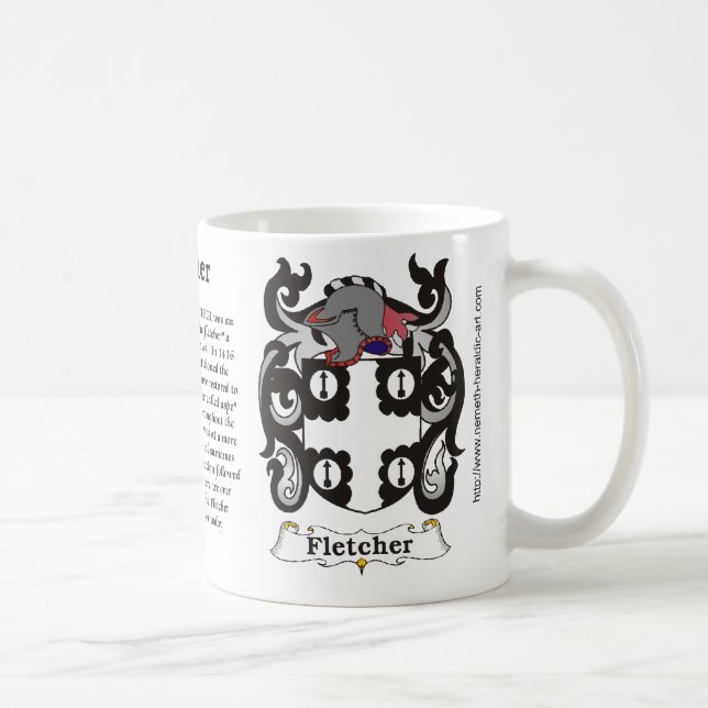 Manteau de Fletcher des bras sur une tasse (Droite)