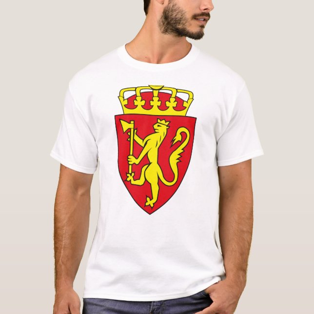 Manteau de la Norvège de T-shirt de bras (Devant)