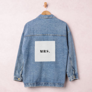 Manteau de mariée en jean
