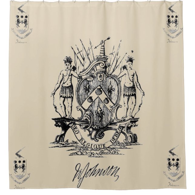 Manteau de monsieur William Johnson de rideau en (Devant)