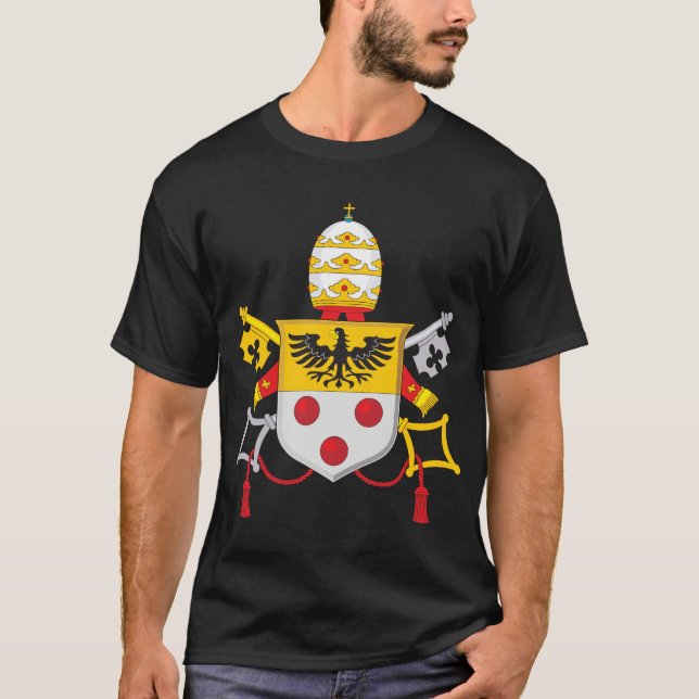 Manteau de pape Pius XI de T-shirt de bras (Devant)