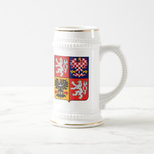 Manteau de République Tchèque de tasse de bras