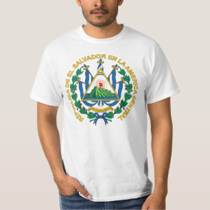 Manteau du Salvador de T-shirt de bras