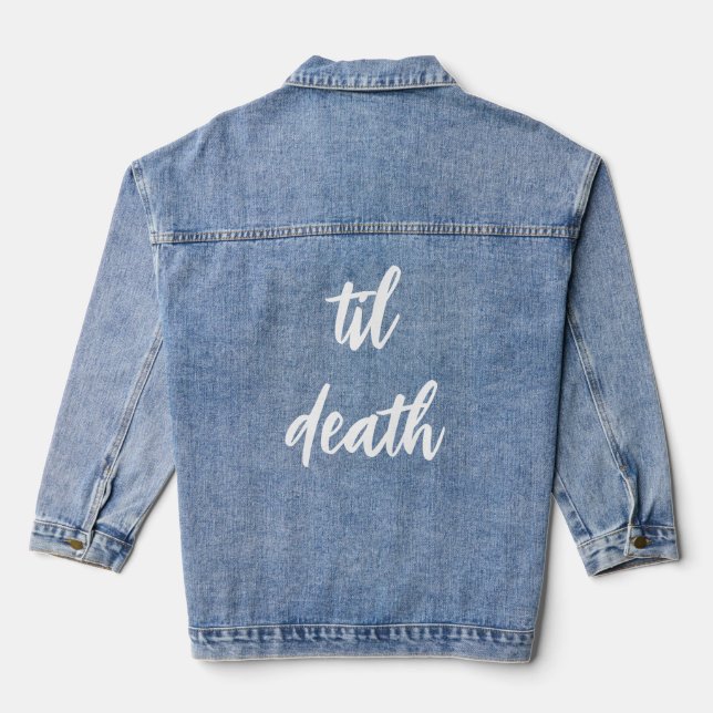 Manteau en jean de fête de Bachelorette amusant (Verso)