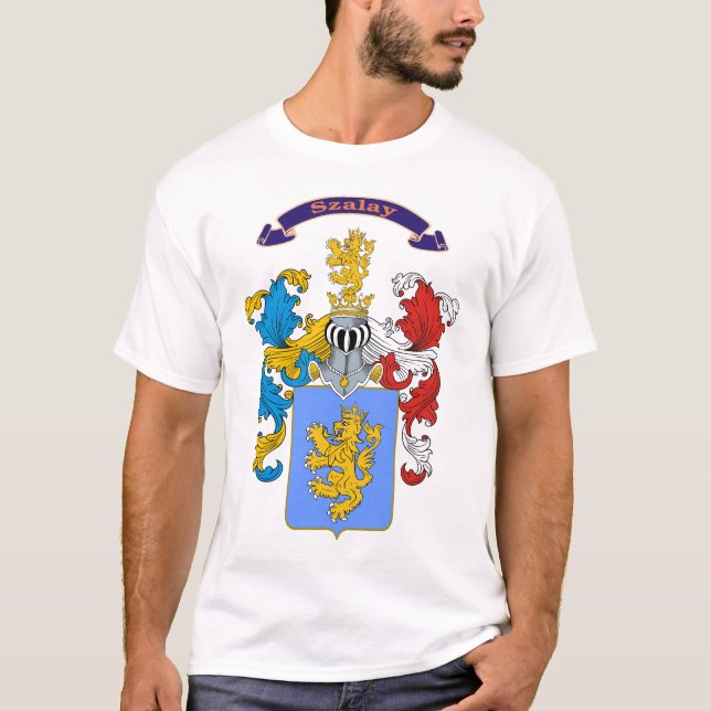 Manteau hongrois de famille de Szalay de T-shirt (Devant)