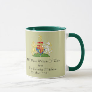 Manteau royal de mariage de tasse de souvenir de