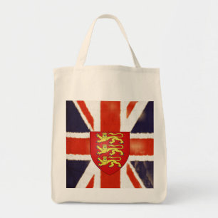 Manteau vintage d'Union Jack de sac fourre-tout à