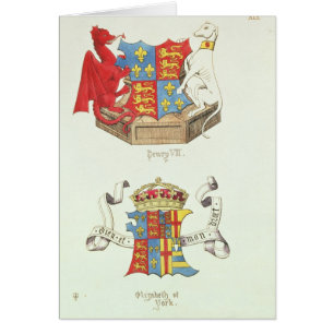 Manteaux des bras de Henry VII et d'Elizabeth de