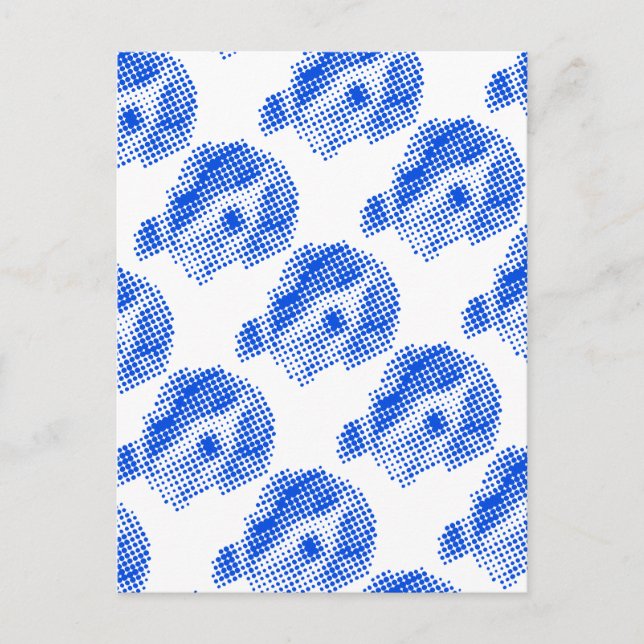 Manteldogge abstract postcard (Front)