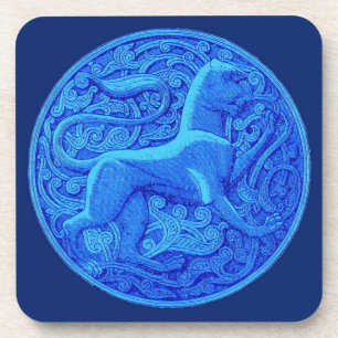 manticore in blue coaster
