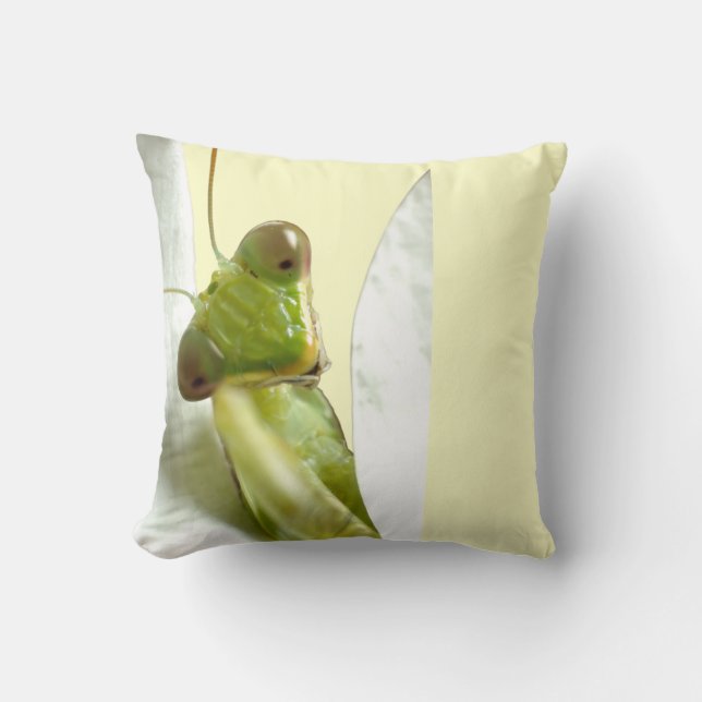 Mantid Throw Pillow (Front)