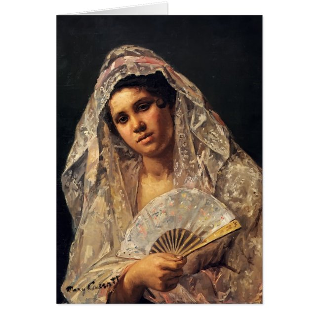 Mantille de port de dentelle de danseuse espagnole (Devant)