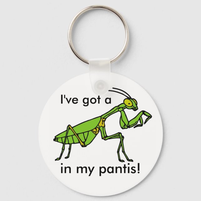 Mantis in my Pantis! Keychain (Front)