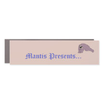 Mantis Présente un autocollant pare-chocs