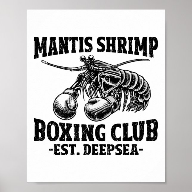 Mantis Shrimp Boxing Pea Mantis Shrimp  Poster (Front)