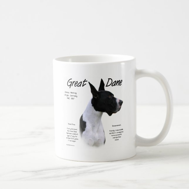 Mantle Great Dane History Design Coffee Mug (Right)