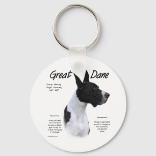 Mantle Great Dane Meet the Breed Keychain