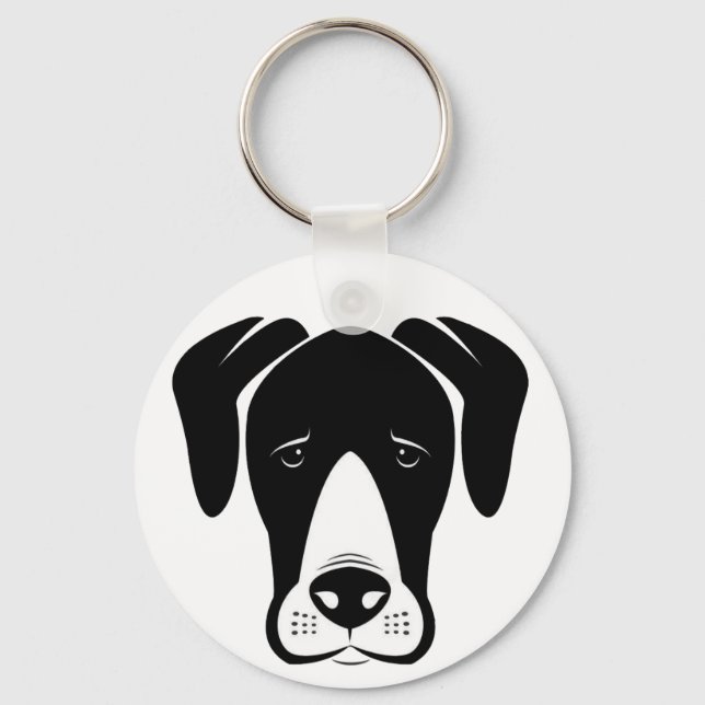 Mantle Great Danes Keychain (Front)